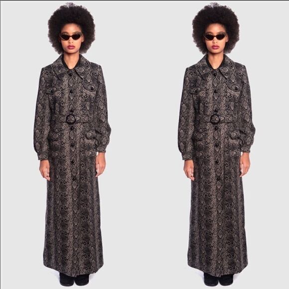 Free People Anna Sui Serpent’s Shimmer Coat - Picture 2 of 9